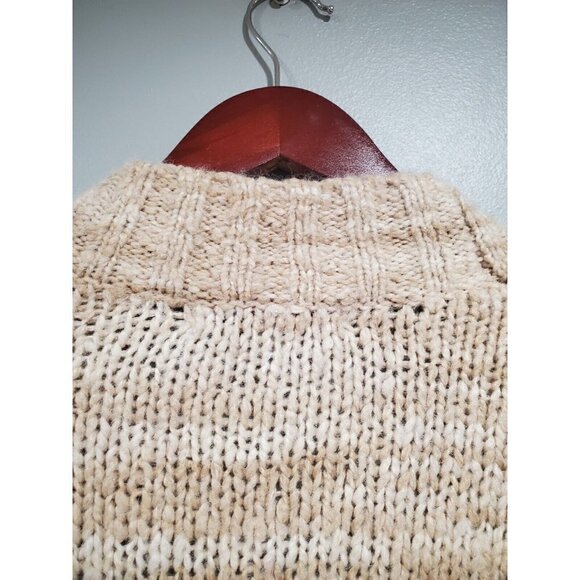 Madewell Wool Space-Dyed Long Oversized Cardigan Sweater Beige Pockets Womans XS - Picture 11 of 16